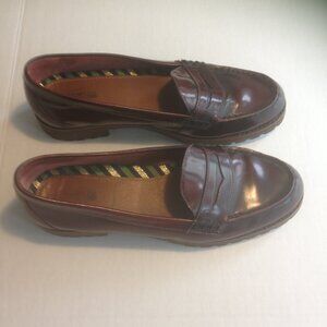 Sperry Penny Loafers Cordovan Lug Sole Shoes Burgundy Women’s 10 M